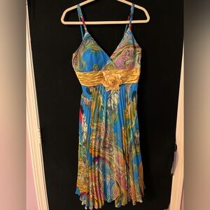 100% silk layered dress